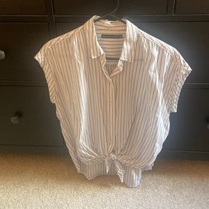 Striped button shirt